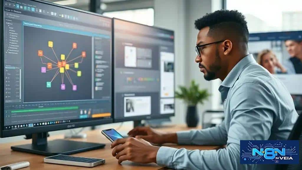 como criar fluxos básicos no n8n para captar menções em tempo real