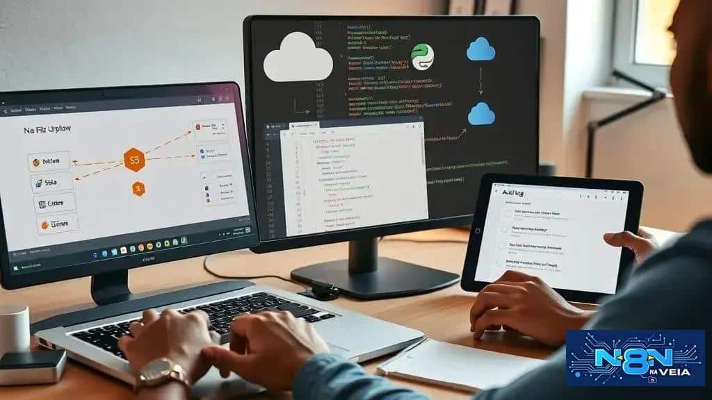 Exemplos de fluxos automáticos com ferramentas low-code e scripts