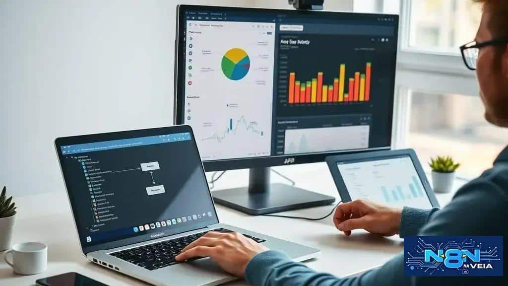 Passo a passo: montar um fluxo n8n que alimenta um dashboard